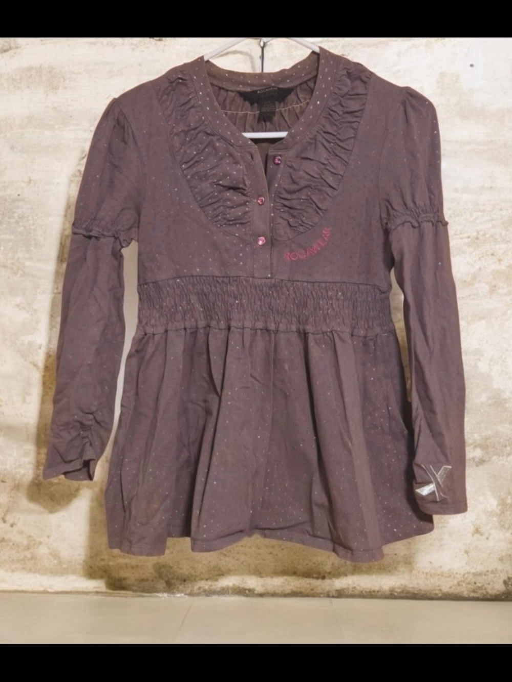 ROCAWEAR GRAY GIRL FASHION TOP